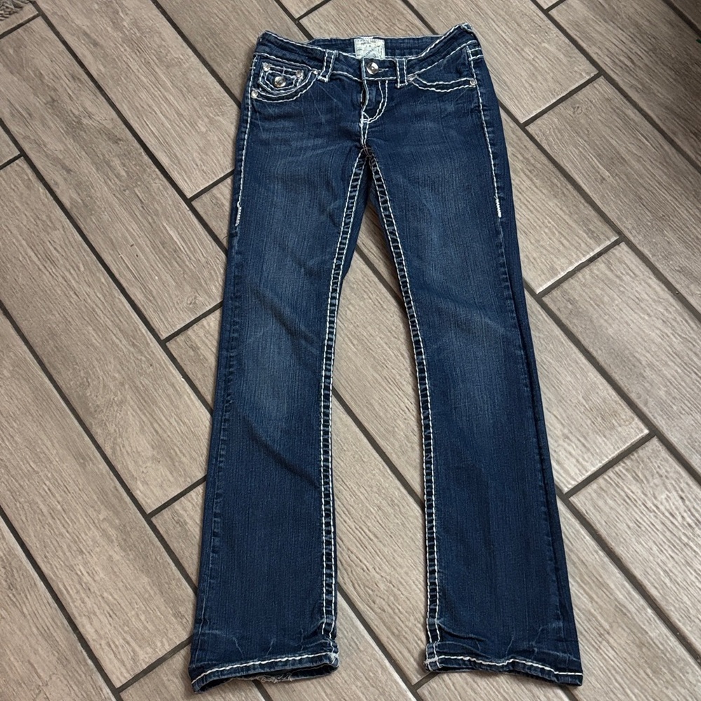 1/28 Birthdays sale today only! L.A. Idol Dark Blue Boot Cut Jeans